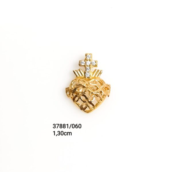 Pingente Sagrado Coração em ouro 18k - 37881/060