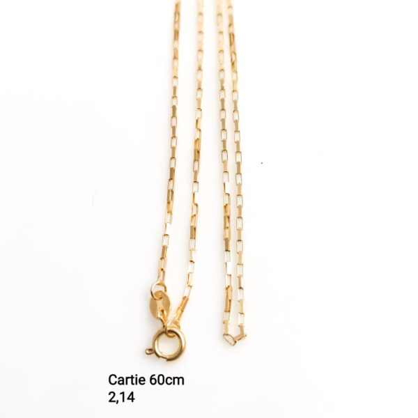 Corrente cartier fina em ouro 18k