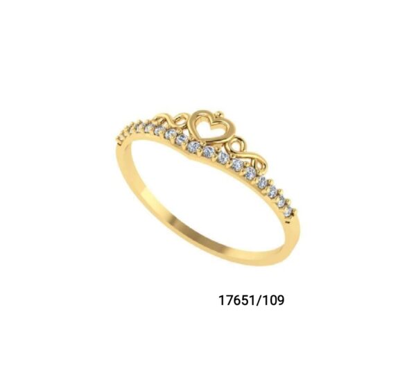 Anel prince em ouro 18k - 17651/109