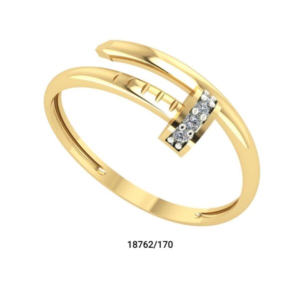 Anel cravo em ouro 18k - 18762/170