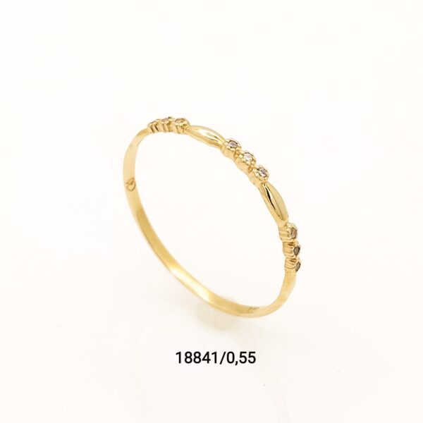 Anel fininho em ouro 18k - 18841/0,55