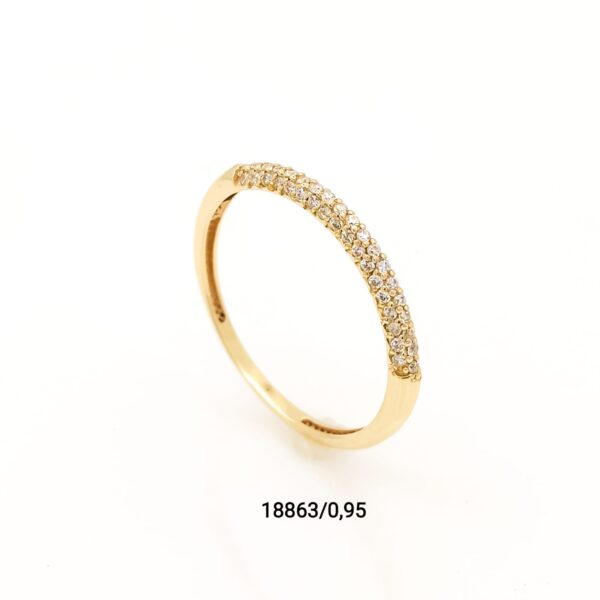 Anel tipo aparador em ouro 18k - 18863/0,95