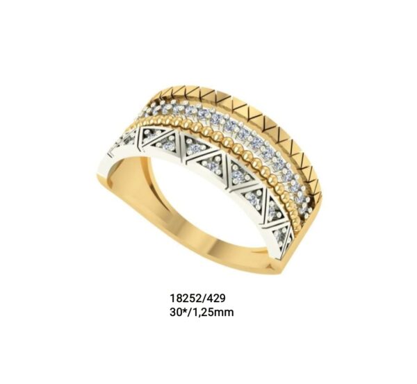 Anel aros trabalhados em ouro 18k - 18252/429