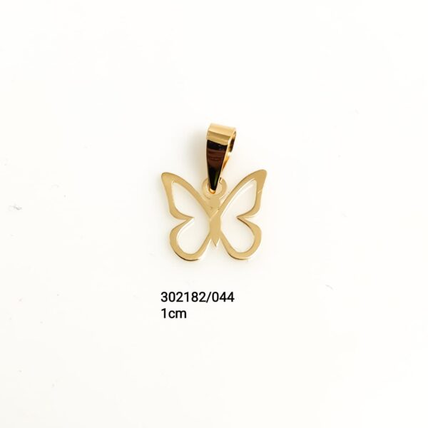 Pingente borboleta em ouro 18k - 302182/044